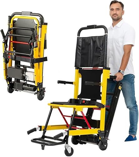 Trappklättring elektrisk rullstol för äldre, enkel upp och ner trappor med 165 kg kapacitet
