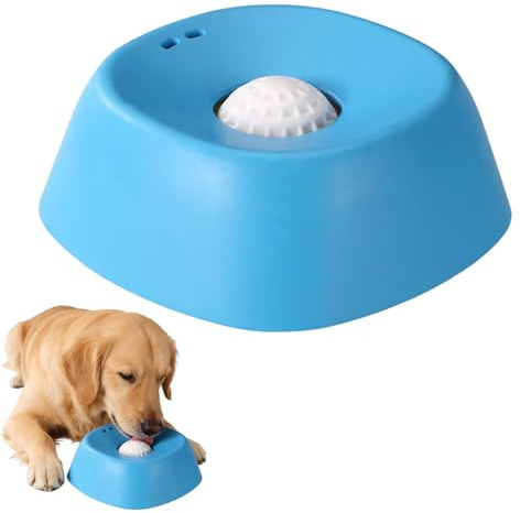Dog Lick Bowl with Ball, Large Slow Feeder Dog Bowl