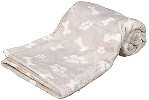 TRIXIE Kenny blanket for dogs, plush, 75 × 50 cm, beige - 37162