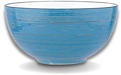 Wilmax - Ciotola SPIRAL - Insalatiera - Ciotole per zuppa - Ciotole per cereali - Set di ciotole in porcellana - Resistente ai graffi - Per uso domestico - Diametro: 19 cm - Capacità: 1700 ml