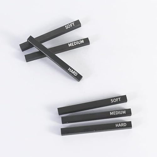 Alnicov Juego de 10 lápices Cuadrados de carbón comprimido de Material de Grafito para Manualidades, bocetos, sombreado, Principiantes y Artistas