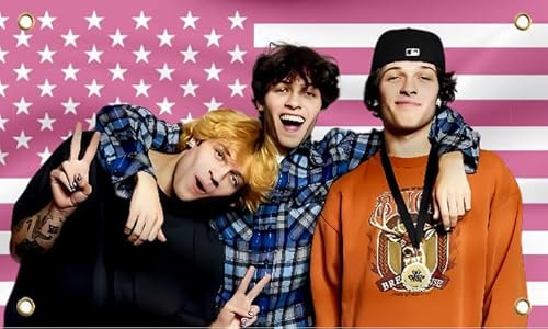3x5 Ft American Triplets Single Sided Flag with 4 Grommets - Funny Polyester Tapestry Banners for Bedroom College Dorm Concert Bar Decor - Triplets Flag Polyester Decor for Indoor or Outdoor