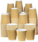 ECONX Coffee Cups Disposable 8oz Ripple Paper Cups for Tea, Hot Drinks, Triple Walled Insulated Disposable Cups, Takeaway Coffee Cups, Leakproof Paper Cups, Ideal for Cafe,Office, Events(Pack of 50)