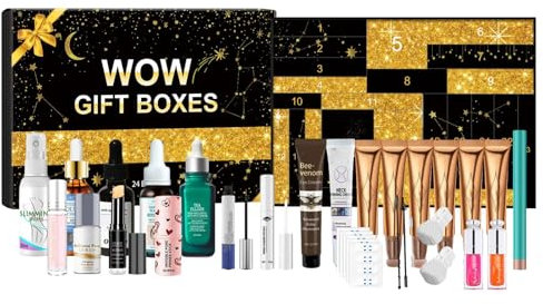 Calendario De Adviento De Belleza 2024 - Calendario De Adviento De Esencias De Maquillaje De 24 Días, Calendario De Adviento De Maquillaje Para Regalos De Fiestas Navideñas Para Mujeres Y Niñas
