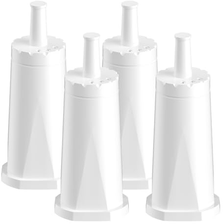 BREAUILL Filter Ersatz für Sage Barista Express Pro Wasserfilter, für SES008/SES810/SES875/SES880/SES920/SES980/SES990/BES008, Wasserfilter Ersatz für Sage Kaffeevollautomat, 4 Stück