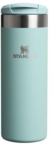 Stanley AeroLight Transit Bottle 20 oz | Locking Drink Through Lid | Leak Resistant Water Bottle or Coffee Travel Mug | Lightweight Insulated Stainless Steel | BPA-Free | Seafoam