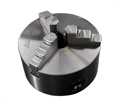 Mandrin de tour à 3 mâchoires, 80mm 100mm 125mm 130mm 160mm 200mm, mandrin métallique auto-centrant, outil de travail des métaux CNC pour le travail du bois(K11-80)