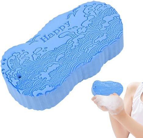 YNPQTDS Éponge de bain, gommage douche pour la peau - Accessoires de salle de bain, outil de nettoyage réutilisable pour femmes, hommes, adultes, filles et amis