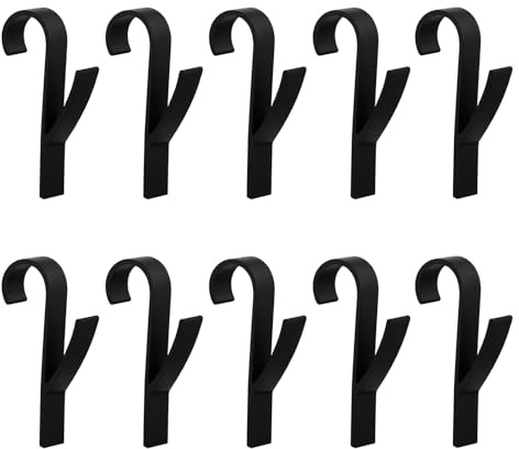 pawpoem 10pcs Crochet Radiateur Rond, Crochet Seche Serviette pour Salle de Bain, Support Radiateur Universel, Mural Multi-usage, Idéal pour Chapeaux, Vêtements et Accessoires