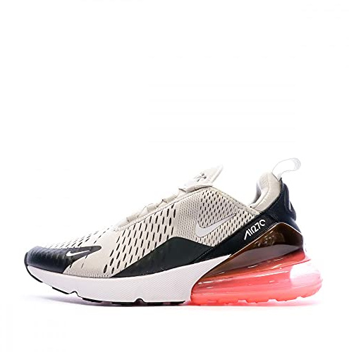 Nike Air Max 270, Herren Laufschuhe, Mehrfarbig (Black/Light Bone Hot 003), 42.5 EU
