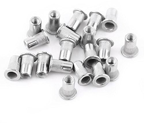Akozon Écrou À Riveter Aveugle M3-M8 À Tête Plate Fileté Insert Rivet Nutsert Vis En Acier Inoxydable(M3)