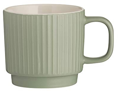Mason Cash Green Embossed Line Mug 355ml