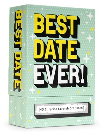 Best Date Ever! [40 Surprise Scratch Off Dates for Couples, Couples Game Date Activity, 2 Player, Date Night Idea for Girlfriend, Boyfriend, Wife or Husband, Anniversaries, Birthdays | Boo Basket]