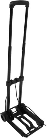HYTROVE Carrello Pieghevole Portatile Con Ruote e Corda Trolley Compatto Per Trasportare Spesa e Bagagli Utilizzabile Ufficio Campeggio e Traslochi