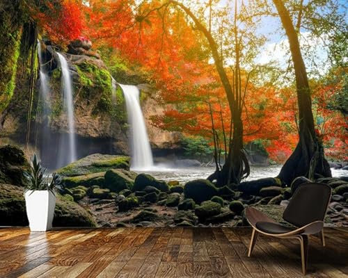 WEIMEIJIE Hermosa cascada 3d papel tapiz natural mural sala de estar tv sofá pared dormitorio café papel tapiz