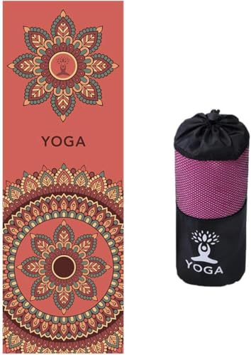 Yogahandduk, Halkfri Yogahandduk, Matthandduk Med Smart Hörnbärväska D Elastisk ögla, Mikrofiber Svettabsorbent Och Snabbtorkande Matthandduk Halkfri Varm Yogahandduk För Bikram, Pilat, C
