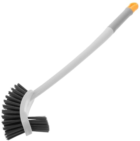 ELEOUTI Limpiador Inodoro Mango Largo y Cerdas Suaves de Plástico, Cepillo Colgante Adecuado para Limpieza Eficaz en Baño y Sanitarios