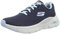 Skechers Damen Arch Fit Big Appeal Sneaker, Navy Knit Mesh Lt Blue Trim, 37.5 EU