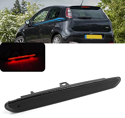NSLUMO Lente fumé LED rossa terza luce freno posteriore lampada di arresto compatibile con Punto Evo Ab.arth Grande Punto 2008-2012 OEM # 51974522