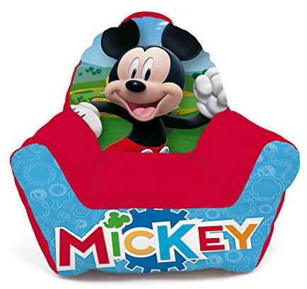 ARDITEX WD13974 Sofá Infantil de Tacto Suave 52x48x51cm de Disney-Mickey