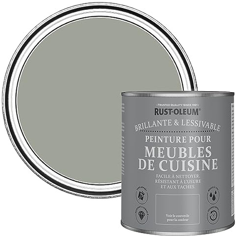 Rust-Oleum Green Kitchen Cupboard Paint in Gloss Finish - Tea Leaf 750ml