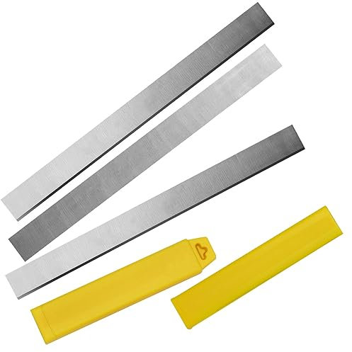 JWOO Set of 3 Pieces Planer Blades 152x19x3mm Planing Knives 6inch for Woodworking Tools Thickness Planer Jointer