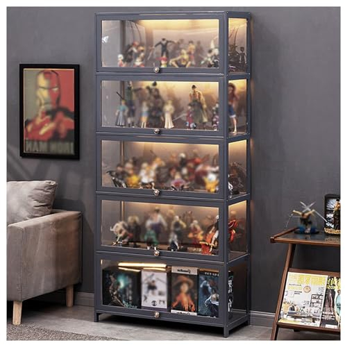 Acryl Sammlerstücke Vitrine - Glas Curio Schrank mit Aufbewahrung, Spielzeug Organizer