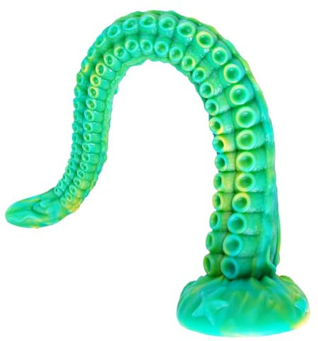 Plug anale da 46,5 cm vibratore lungo giocattolo anale enorme mostro realistico in silicone tentacolo vibratore con forte ventosa grande dildo morbido massaggiatore prostatico gioco per adulti