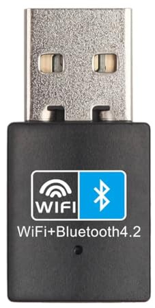 Elantoexis USB Wifi Bluetooth-Compatible Adapter V4.2 Wireless Network Card Wifi Antenna Transmitter PC Lan Internet Receiver Spare Parts Accessories