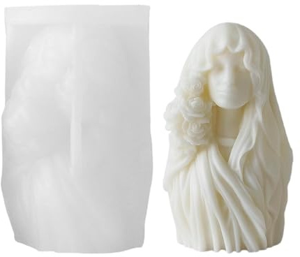 Hartsgjutningsform, gudinna silikonform, non-stick krita ornament tillverkningssats, handgjorda aromaterapi dekorationer gör formar, tillbehör pe