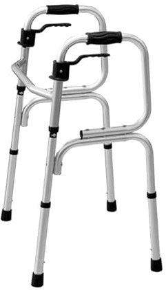 Andador para Ancianos Plegable,Andadores Adultos Ligero, Andador con Rueda/Sin Rueda De Aluminio,Ayudas for Caminar for Personas