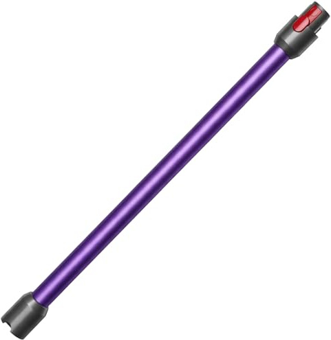 Tubo de Extensión para Aspiradora, Tubo Rígido de 74 cm Compatible con Dyson V15 V11 V10 V8 V7 Liberación Rápida Tubo de Repuesto Aspiradora (Morado)