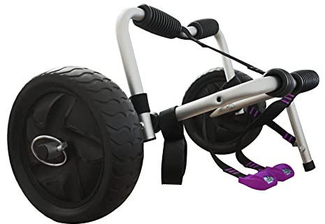 ASMSW Chariot de transport universel de 45,4 kg pour kayak, canoë, planche à pagaie avec roues en plastique