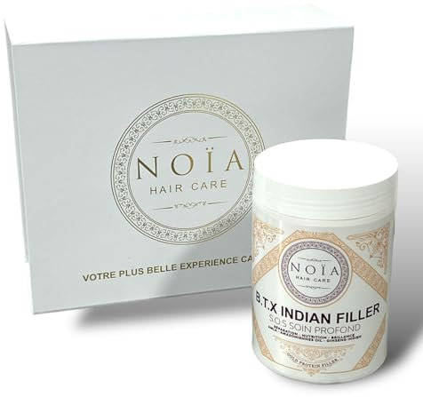 NOÏA B.T.X INDIAN FILLER SOIN PROFOND: Réparation intense & brillance pour cheveux secs - AMLA - AMAZONIENNES OIL - GINSENG INDIEN - 1000Ml - Made In brésil