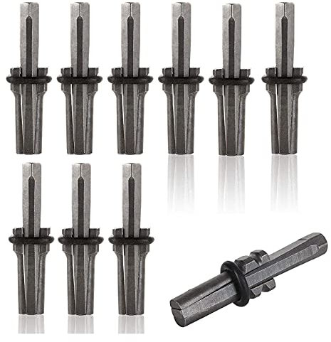 Telituny Cuñas Piedra, 10 piezas Cuña Leña 16mm Divisor de Piedra, Herramienta Divisora de Piedra de Hormigón, Herramientas Herrero, para Hormigón Mármol Granito Roca Piedra, Calidad Industrial