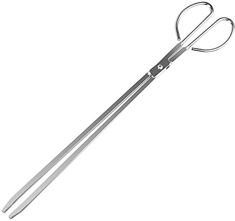 UPTALY Pinza a forbice extra lunga da 60 cm, clip per immondizia in acciaio inossidabile con manico lungo, raccoglitore di rifiuti di grandi dimensioni, morsetto per legna da ardere per addensare