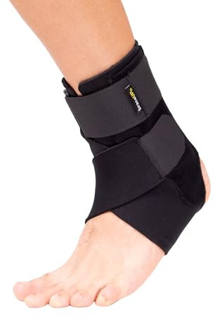 BraceUP Sprunggelenkbandage, Knöchelstützbandage - Schmerzen lindern, Stabilität für Fußschmerzen, verstauchten Knöchel, Achillessehnenentzündung