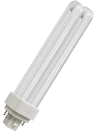 Crompton Lamps LED PLC-E 6W G24q Double Turn DE-Type Direct to Mains (18W Equivalent) 4000K Cool White Opal 835lm 4-Pin Universal Light Bulb