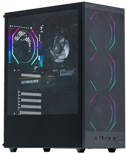 Veno Scorp Gaming PC AMD Ryzen 5 4500 Processor Nvidia RTX 5060 8GB Graphics Card - 16GB 3200MHz Ram - 1TB NVMe SSD - 550W PSU - Windows 11 - WiFi - Titan 4