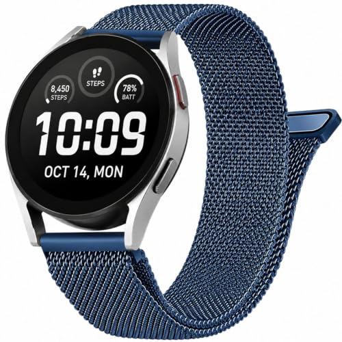 ZLZKJS Cinturino per Orologio in Metallo, Uomo Donna Universale, Cinturini di Ricambio Regolabili con Sgancio Rapido, Maglia Acciaio Inossidabile Bracciale