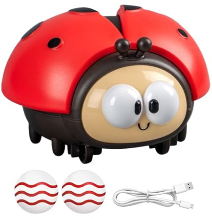 Juguete de Bola Flotante Eléctrica para Niños - Set Educativo Preescolar De Mariquita,Juguete con Carga USB, Suitable para Infantes, Actividades lúdicas, Aprendizaje temprano