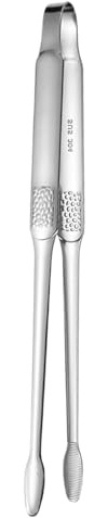 Pinzas de servicio – Pinza antideslizante de acero inoxidable – Herramienta de cocción | Para parrilla de comida al aire libre Picnic Camping Restaurant Buffet