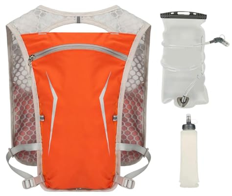 Zaino per acqua da corsa | Gilet da corsa con di bere | Borsa portaoggetti impermeabile per donna Uomo Runner Attività all'aperto Campeggio Escursionismo Ciclismo Sport Allenamento Viaggio