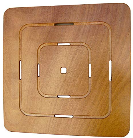Castelmerlino Tarima para ducha Okumè madera contrachapada marina 60x60 cm para platos de ducha 80x80
