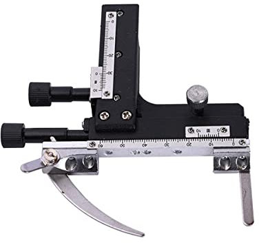 ZTBH Mikroskop-Zubehör-Kit X-y. Mechanische Stufe des beweglichen Bühnenmikroskops mit mechanischer Maßstab mit Maßstab Mikroskop-Objektträger