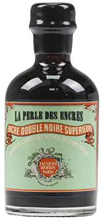 Jacques Herbin 11909T - Tintero ''Especial 350 años'' 100 ml para estilográficas y rollerball - Negro perla