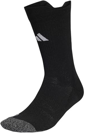adidas Unisex - Adulto Football Cushioned Performance Crew Socks, black/white, 6.5-8