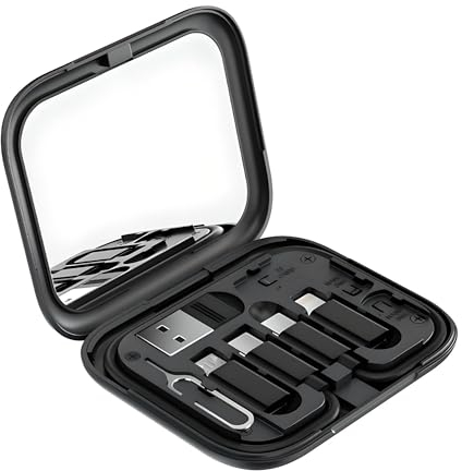 Betron USB Type C to Lightning, Micro-USB, and USB-A Adapter Set – Multi-Adapter Charging Kit for iPhone, Samsung and More