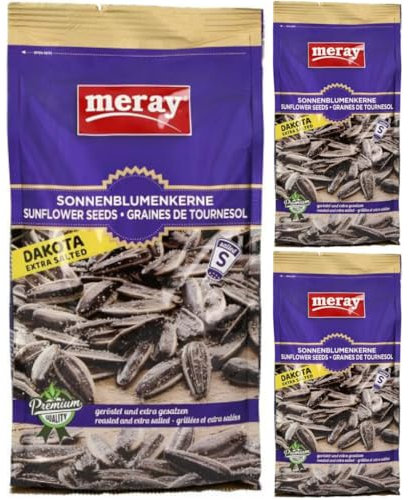 Avec Pufai Grocery, graines de tournesol Dakota extra salées 250 g x 3 pièces