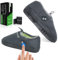 Pantofole Riscaldate, Rtdep Scaldapiedi Elettrico con batteria da 5000mAh 5V, Scaldapiedi con doppio interruttore, Scalda Piedi Donne Uomini, 3 livelli di temperatura Scaldapiedi Pantofole